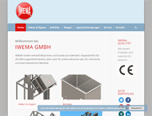 Tablet Screenshot of iwema-gmbh.com